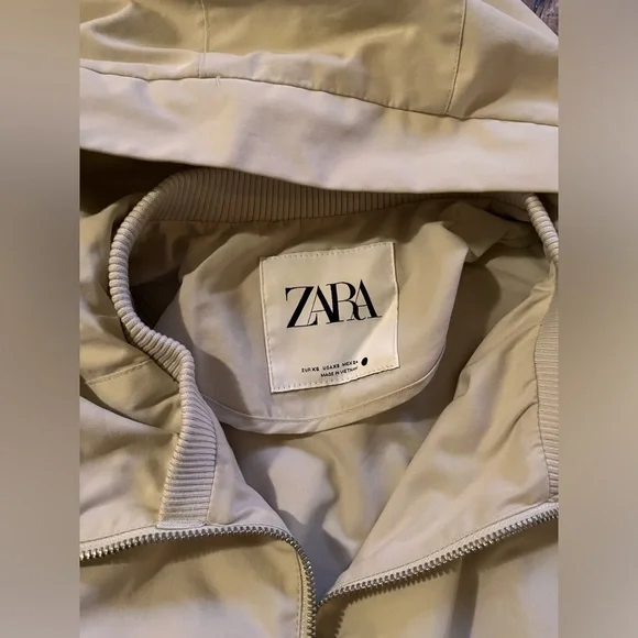 XS Zara Bomber jacket, bone - Picture 3 of 3